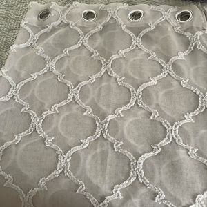 Sheer light grey panels